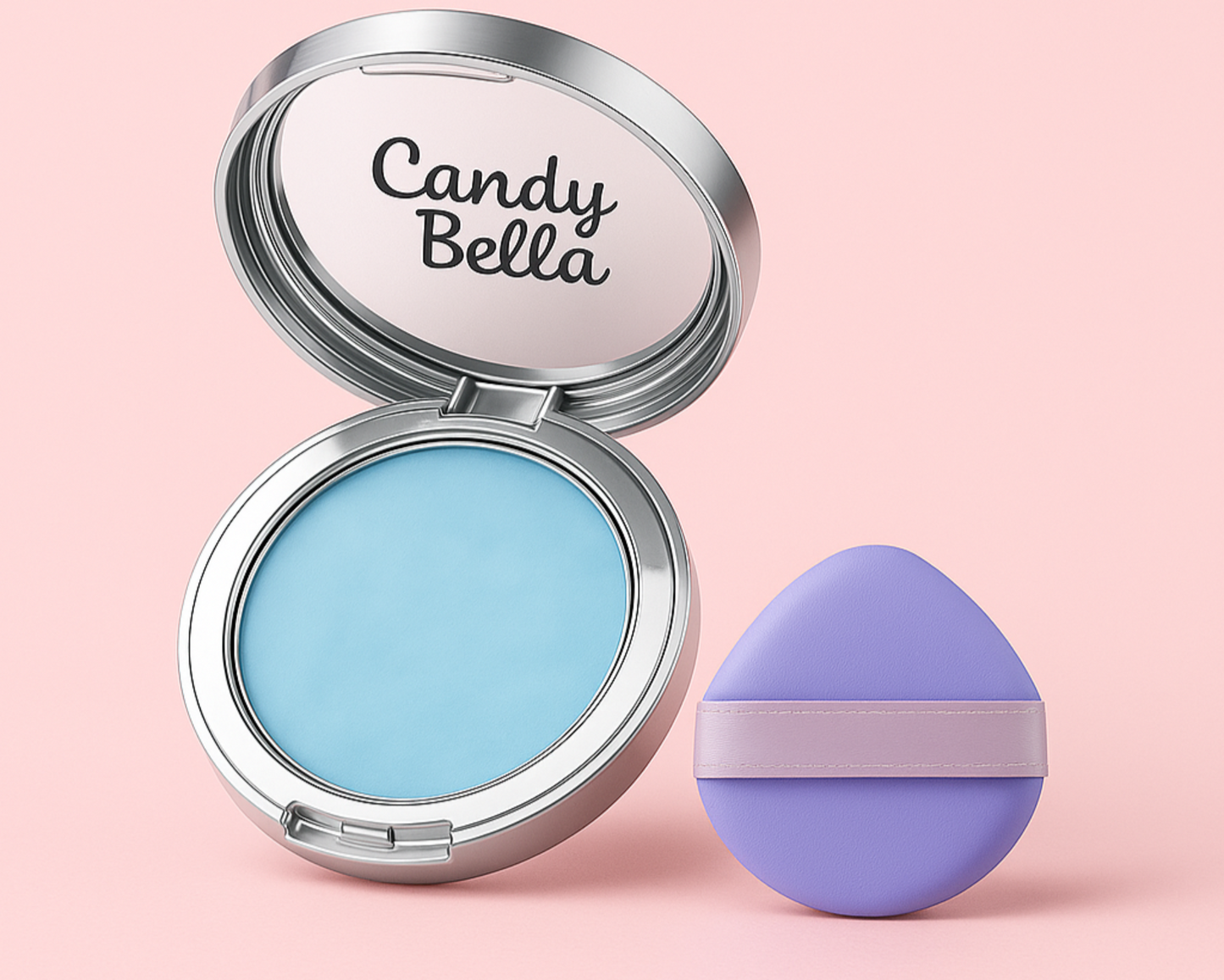 بودرة Candy Bella المضغوطة – لمسة نهائية مطفية، إحساس ناعم، وثبات يدوم   (I)