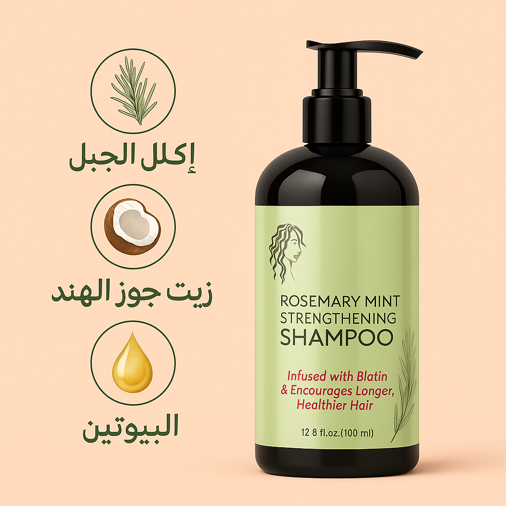 شامبو إكليل الجبل والنعناع – لنمو الشعر وترطيبه بعمق