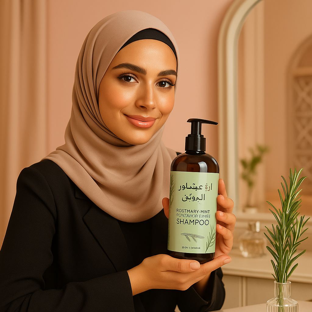 شامبو إكليل الجبل والنعناع – لنمو الشعر وترطيبه بعمق