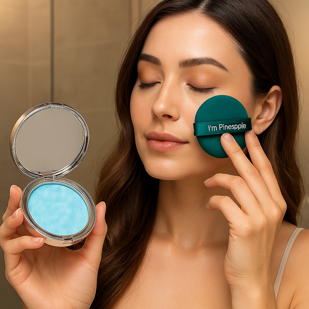 بودرة Candy Bella المضغوطة – لمسة نهائية مطفية، إحساس ناعم، وثبات يدوم