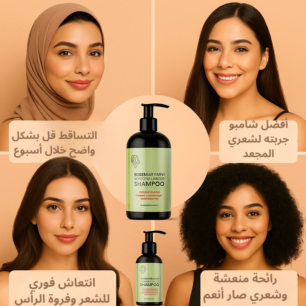 شامبو إكليل الجبل والنعناع – لنمو الشعر وترطيبه بعمق