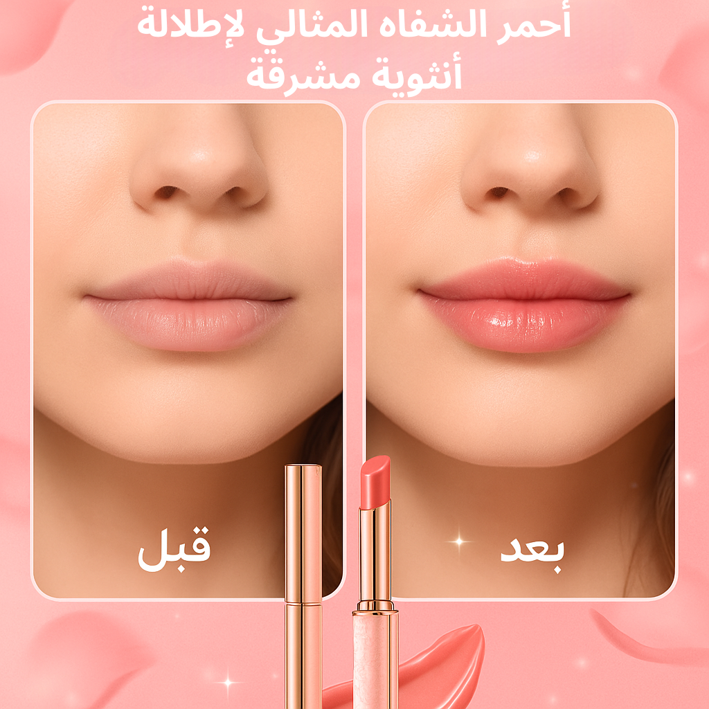 أحمر الشفاه وورم – لمعان أنثوي وترطيب يدوم