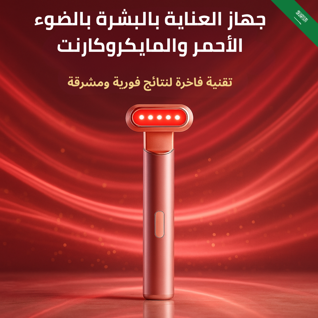 جهاز العناية بالبشرة بالضوء الأحمر والمايكروكارنت
