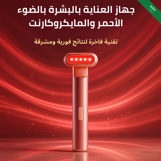 جهاز العناية بالبشرة بالضوء الأحمر والمايكروكارنت