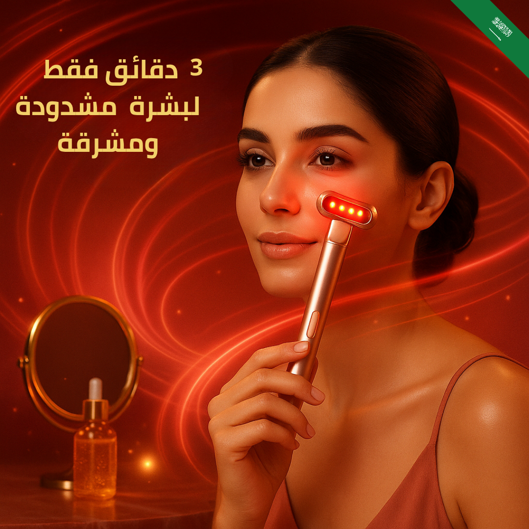 جهاز العناية بالبشرة بالضوء الأحمر والمايكروكارنت